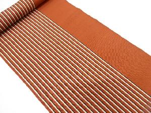 アンティーク　本場筑前博多　縞模様織り出し　八寸帯地反物